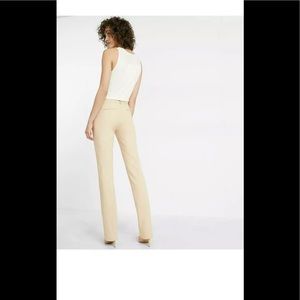 Express Tan/Beige Mid Rise Barely Boot Columnist Pants Sz 00
